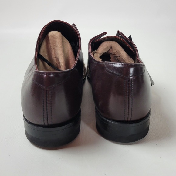 Stacy Adams Madison Mens Burgundy Kidskin Leather Cap Toe Oxford Shoes 00012-05 main image 8